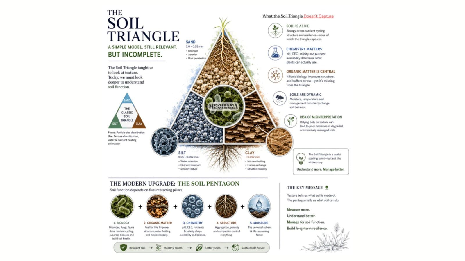 Beyond the Soil Triangle: Why Texture Alone Cannot Explain Crop Health